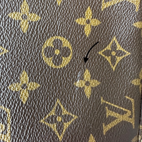 LOUIS VUITTON AUTHENTICATED Monogram Canvas Pochette Accessoires & 46.5" Strap - Picture 6 of 16
